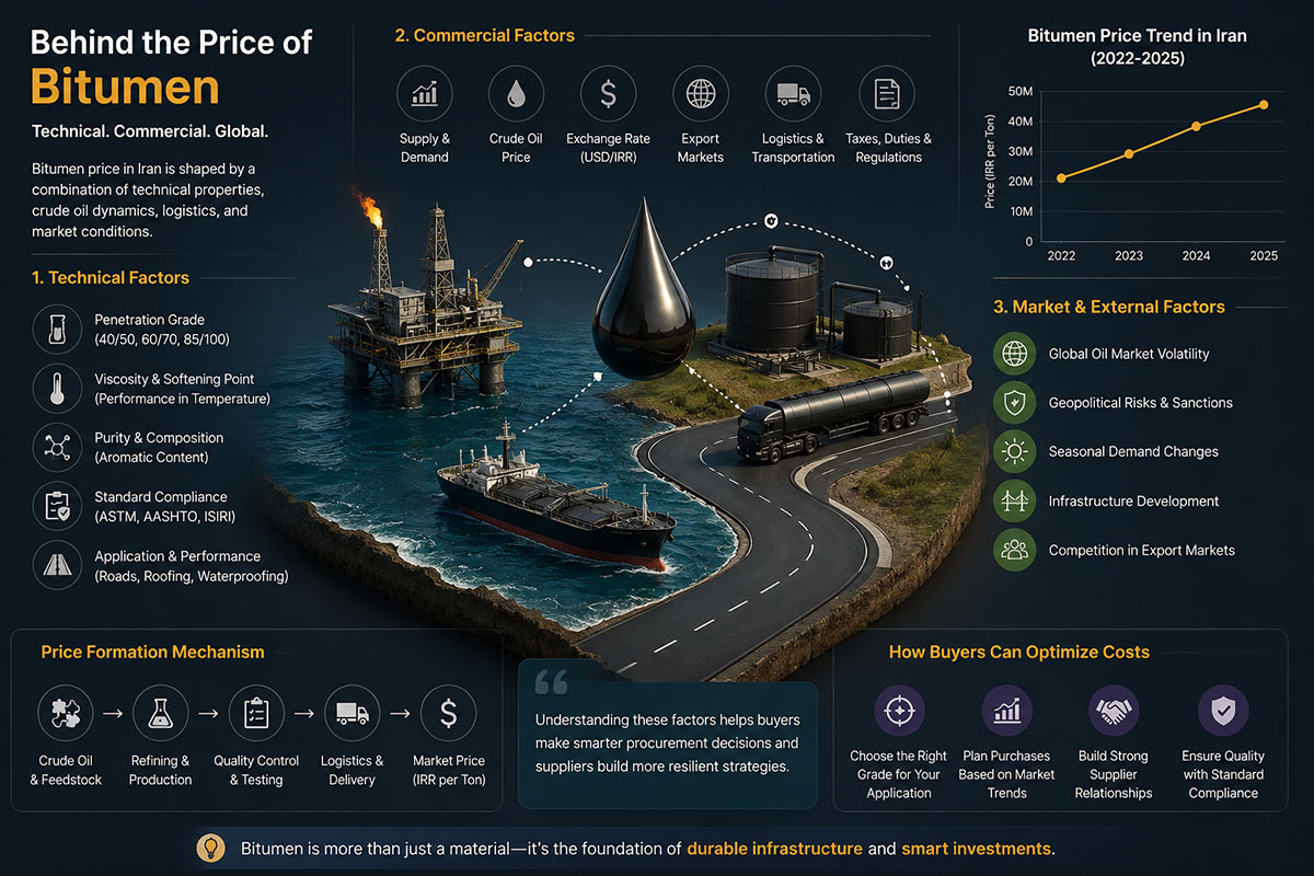 Bitumen Price in Iran: Factors Affecting Iran Bitumen Price