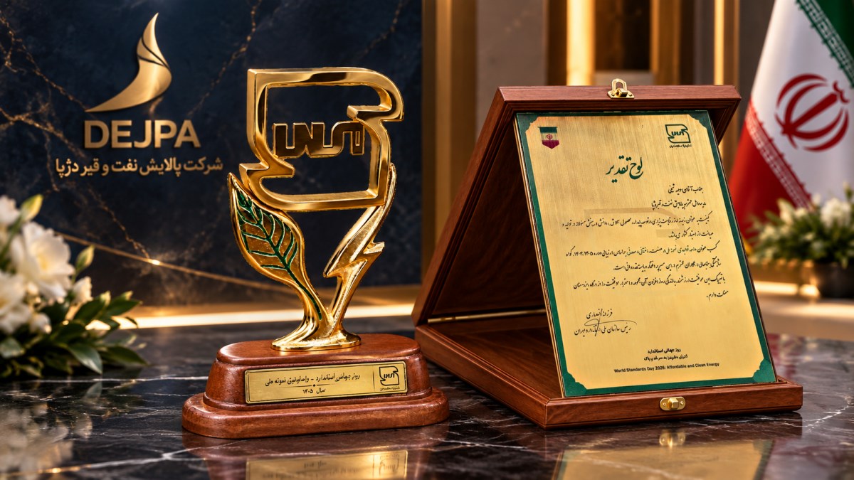 DEJPA trophy and certificate for National Exemplary Production Unit, 2026
